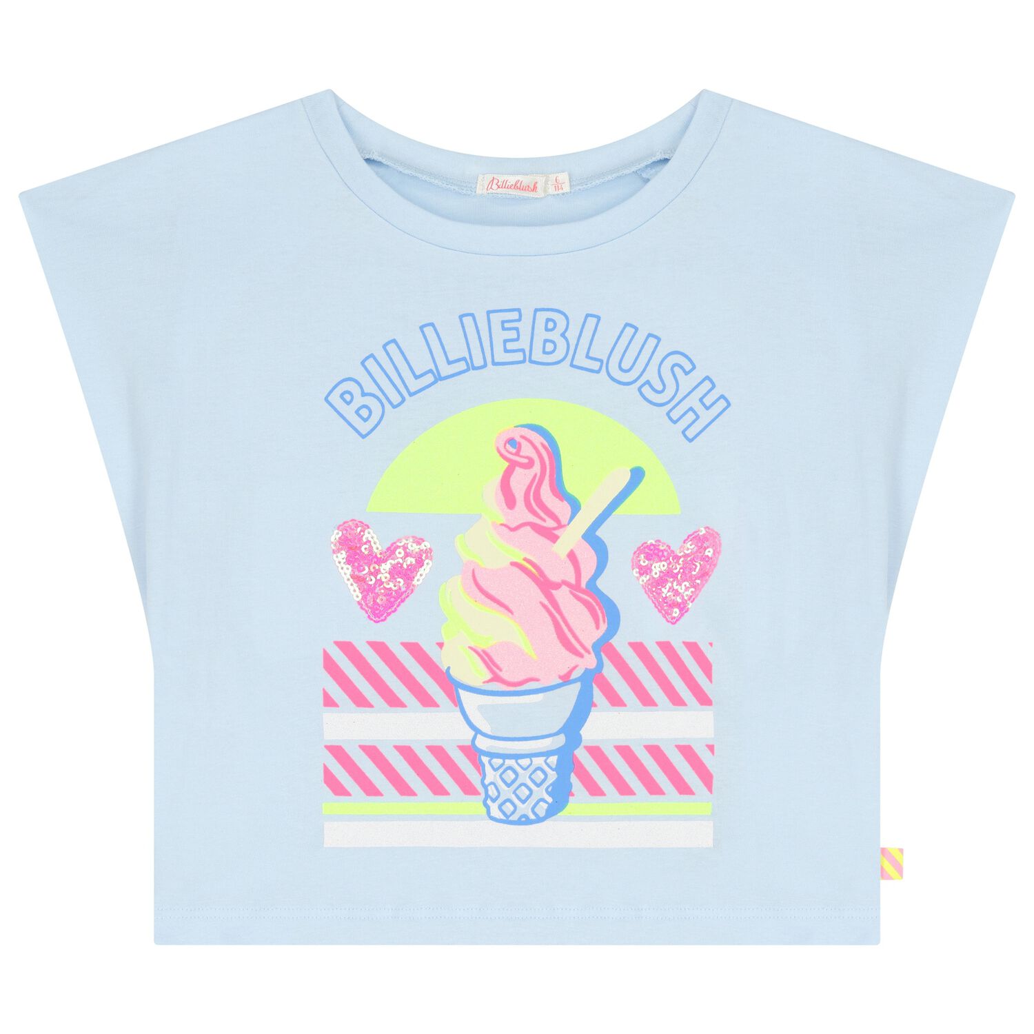 Girls Blue Logo T-Shirt, 1, hi-res