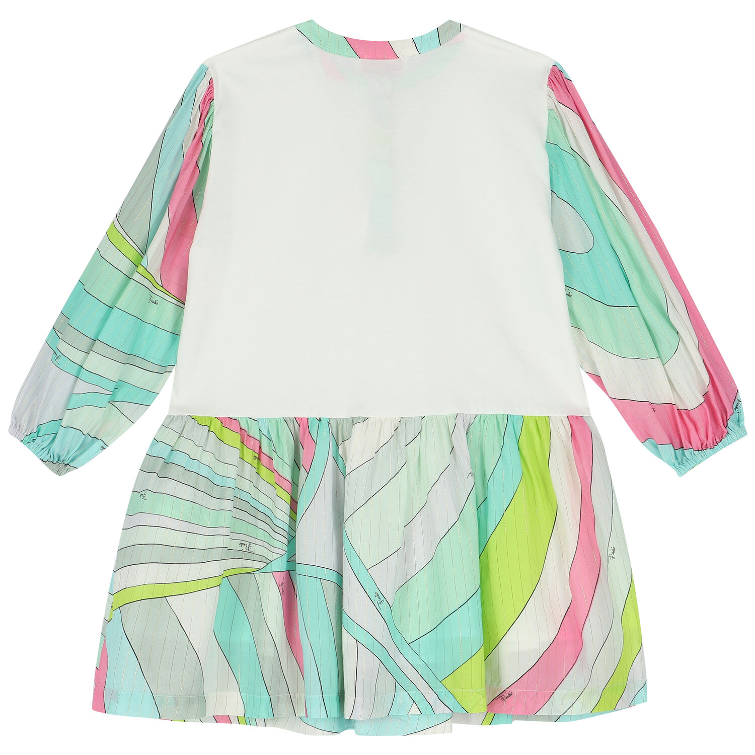 Girls Multi-Coloured Iride Pastel Dress, 1, hi-res