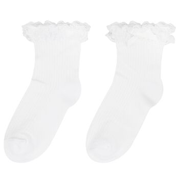 Baby Girls White Lace Socks