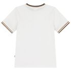 Boys White Logo T-Shirt, 2, hi-res