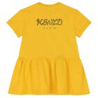 Younger Girls Logo Tiger Yellow Dress, 1, hi-res