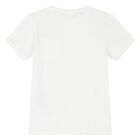 White Cotton Logo T-Shirt, 2, hi-res
