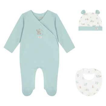 Green & White Babygrow Gift Set (3 Piece)