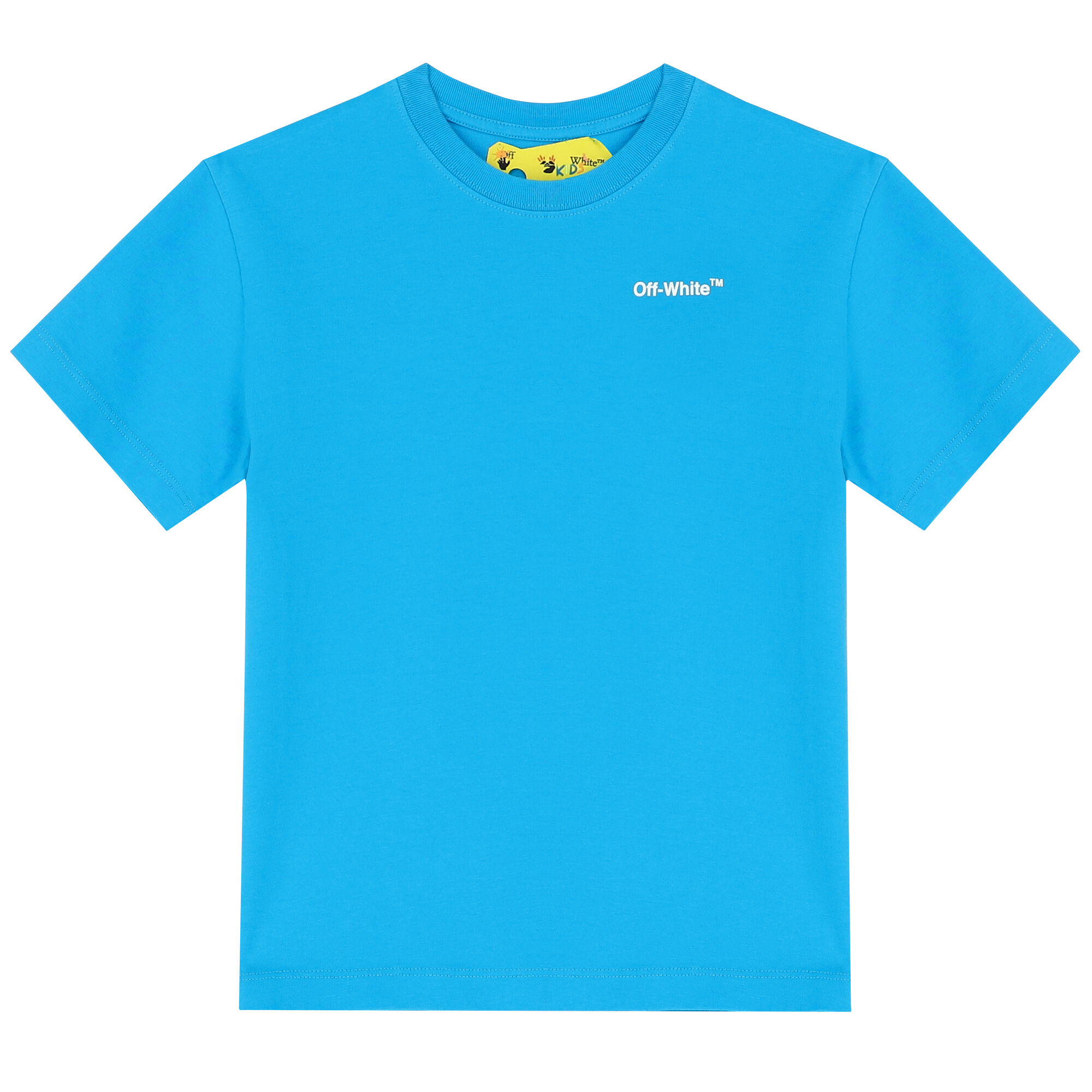 Off White Blue Monster Arrow Logo T Shirt Junior Couture UK