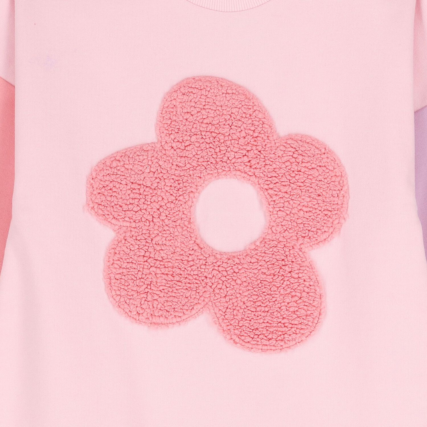 Girls Pink Flower Dress Set, 1, hi-res