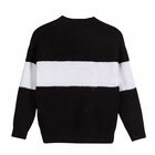 Girls Black & White Jumper, 2, hi-res