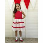 Girls Red & White Polka Dots Dress, 1, hi-res