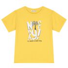 Boys Yellow, White & Navy Blue Shorts Set, 2, hi-res