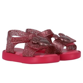 Younger Girls Pink Disney Sandals