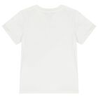 Boys White Logo T-Shirt, 1, hi-res