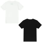 Boys Black & White Logo T-Shirts ( 2-Pack ), 1, hi-res