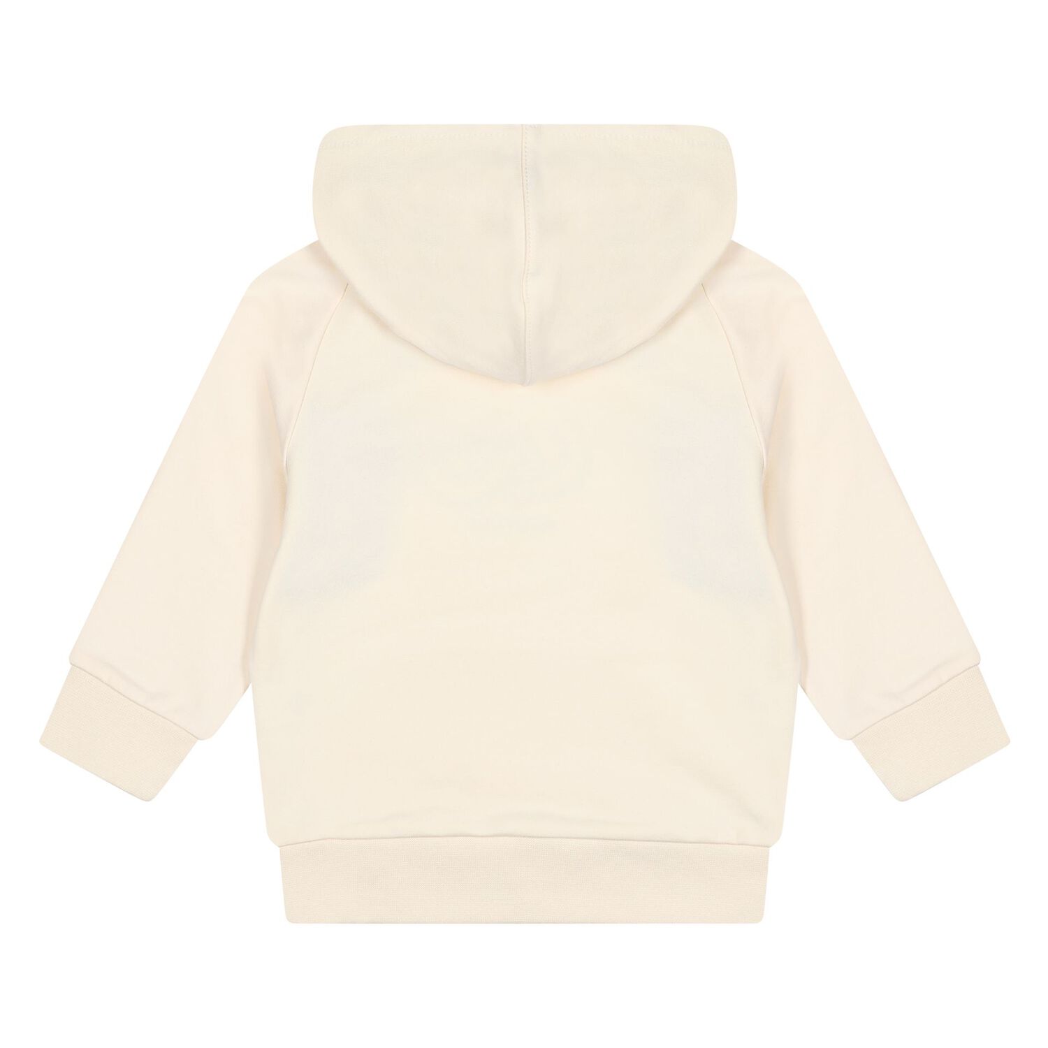 Younger Boys Beige Logo Hooded Top, 2, hi-res