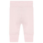 Baby Girls Pink Logo Trousers, 2, hi-res