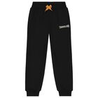 Boys Black Logo Joggers, 1, hi-res