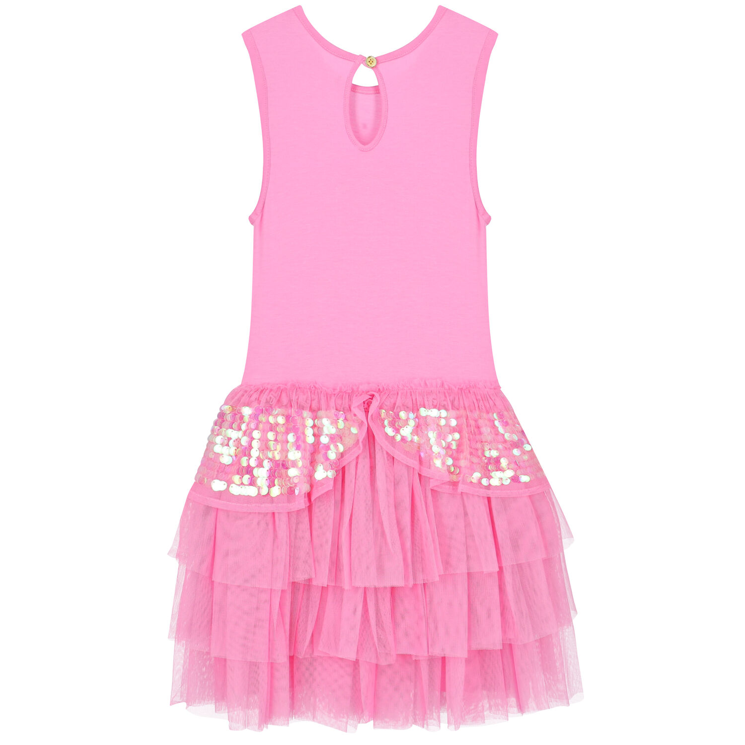 Girls Pink Tulle & Sequin Dress, 1, hi-res image number null