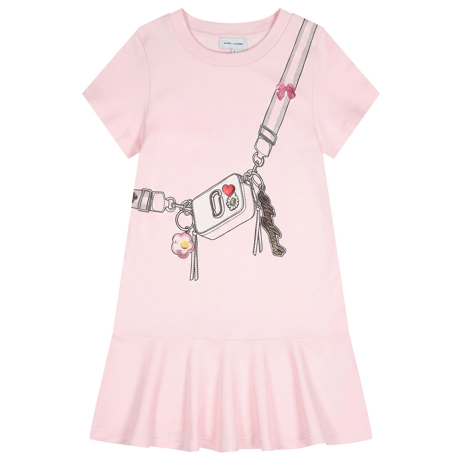 Girls Pink Bag Dress, 2, hi-res