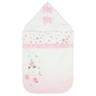 Baby Girls White & Pink Ruffled Floral Nest, 1, hi-res