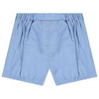 Baby Boys White & Blue Shorts Set, 2, hi-res