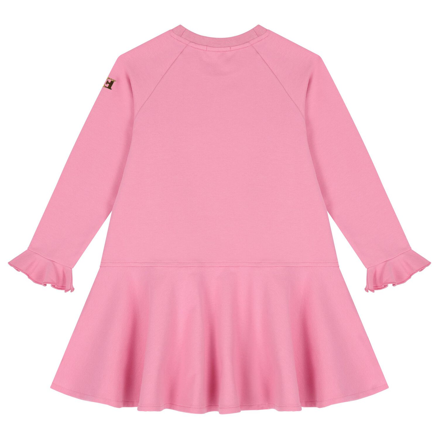 Girls Pink Logo Dress, 1, hi-res