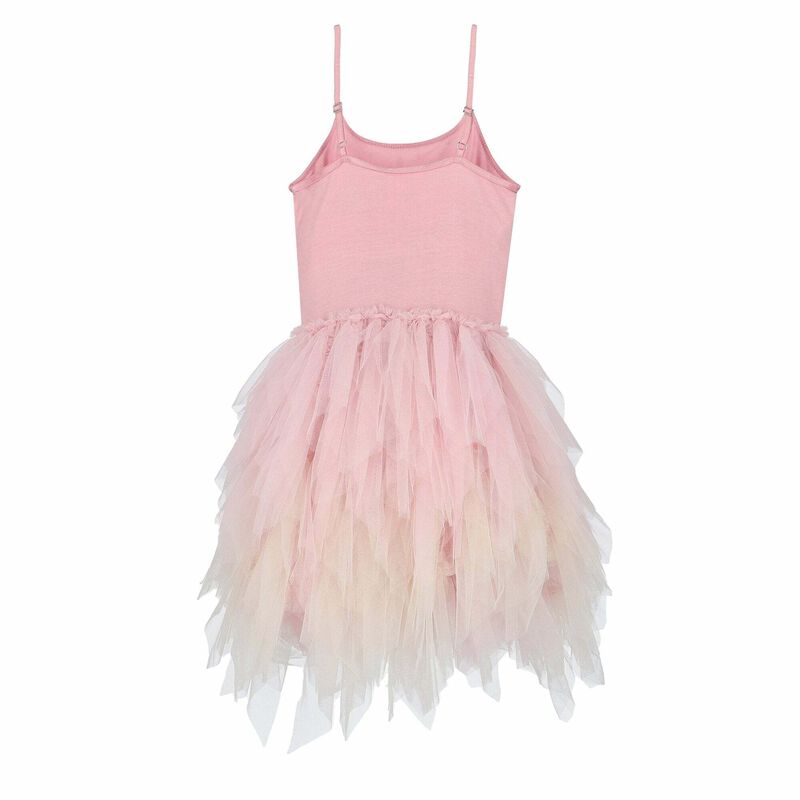 Girls Pink Embellished Tulle Dress, 1, hi-res image number null