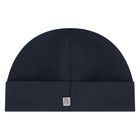 Boys Navy Blue & Gold Babygrow, Hat & Bib Gift Set, 1, hi-res