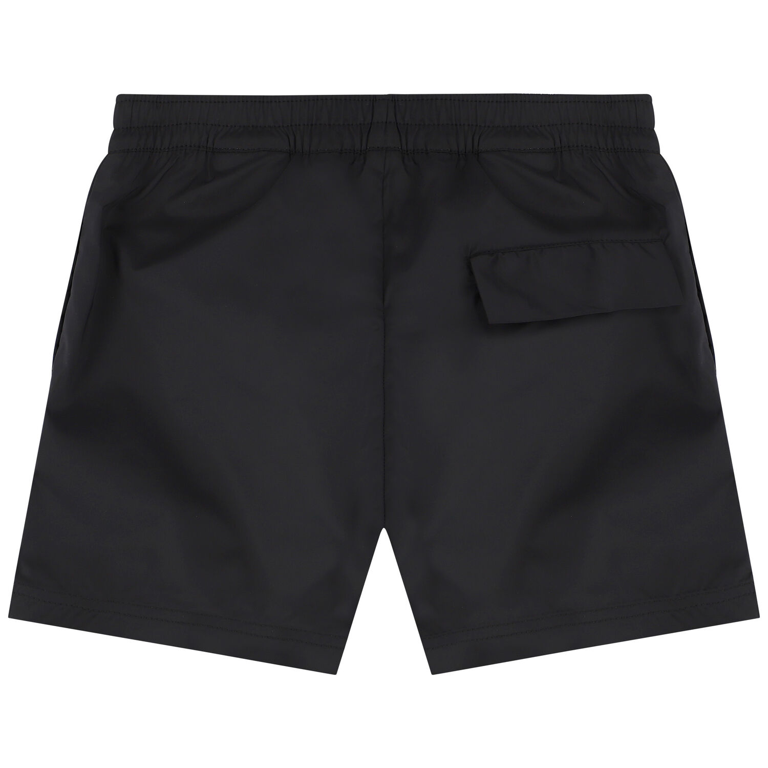 Black Logo Swim Shorts, 1, hi-res