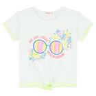 Girls White Sequins T-Shirt, 1, hi-res