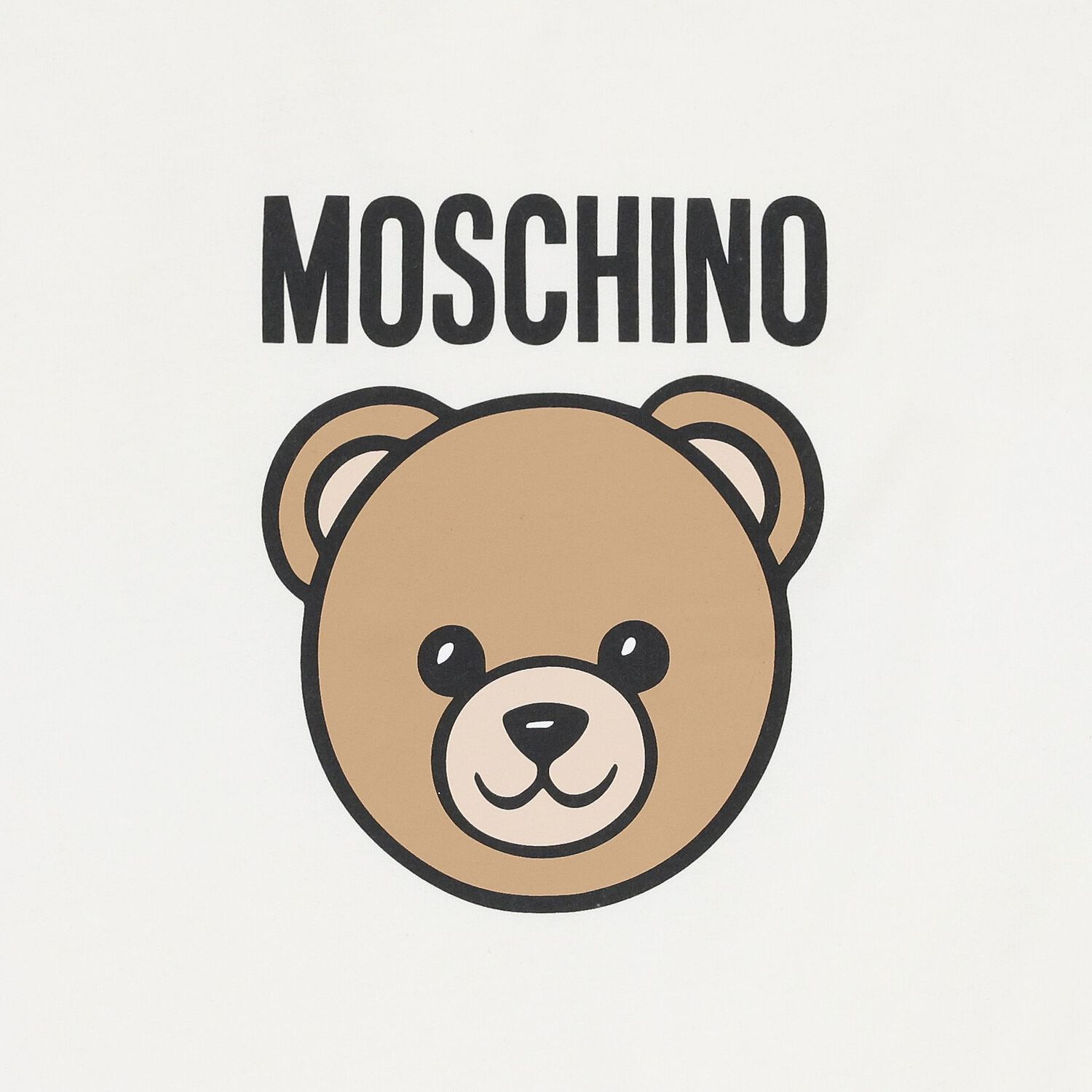 White Teddy Bear Logo Baby Blanket, 1, hi-res