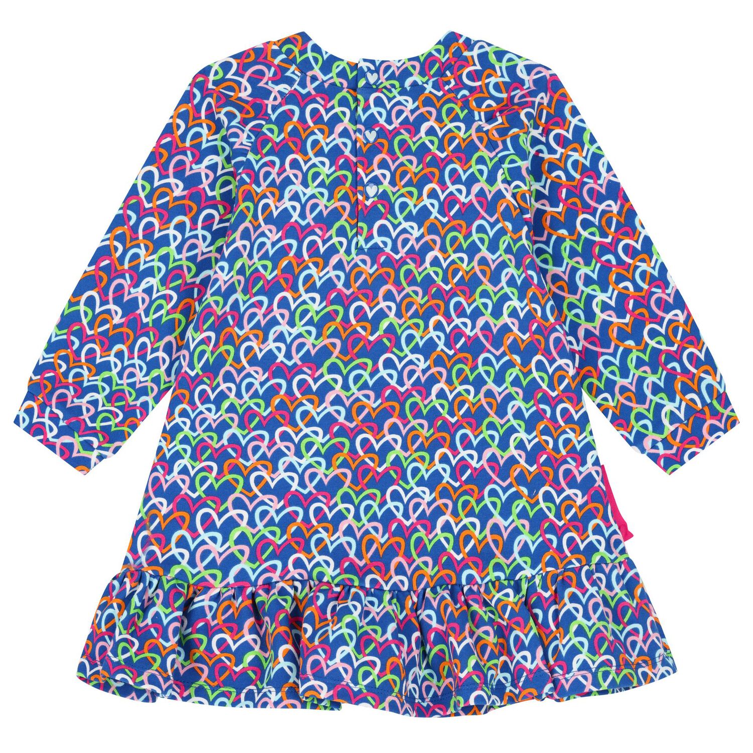 Girls Blue Heart Dress Set, 1, hi-res image number null