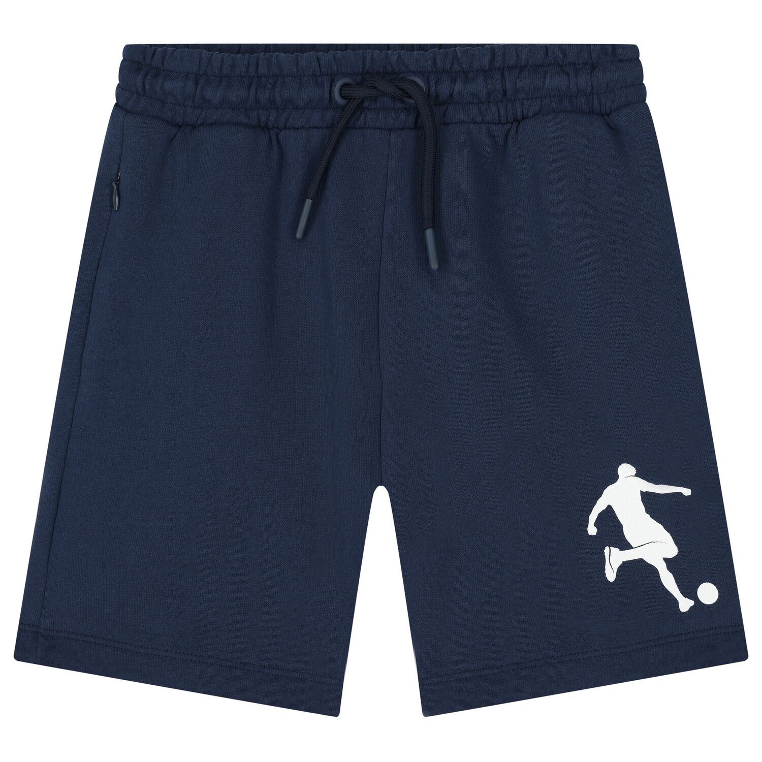 Boys Navy Blue Logo Shorts, 1, hi-res image number null