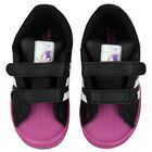 Girls Black & Pink Superstar Led Lights Trainers, 1, hi-res