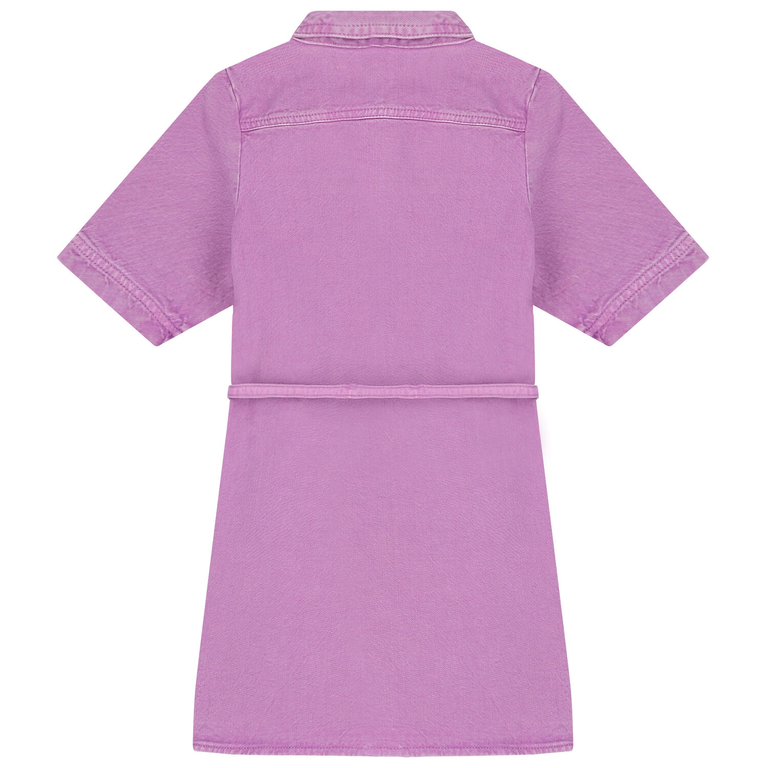 Girls Pink Logo Denim Dress, 1, hi-res