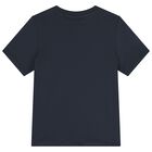 Boys Black Logo T-Shirt, 2, hi-res