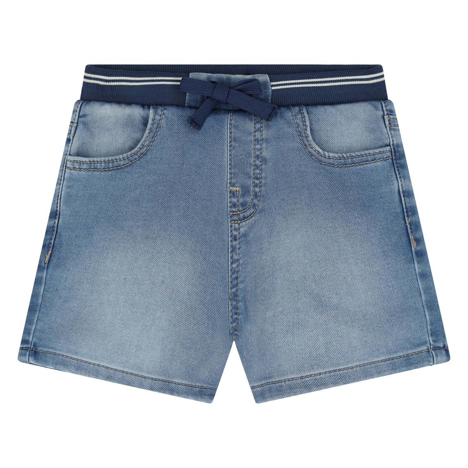 Younger Boys Blue Denim Shorts, 1, hi-res image number null