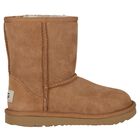 Beige Classic II Suede Boots, 2, hi-res