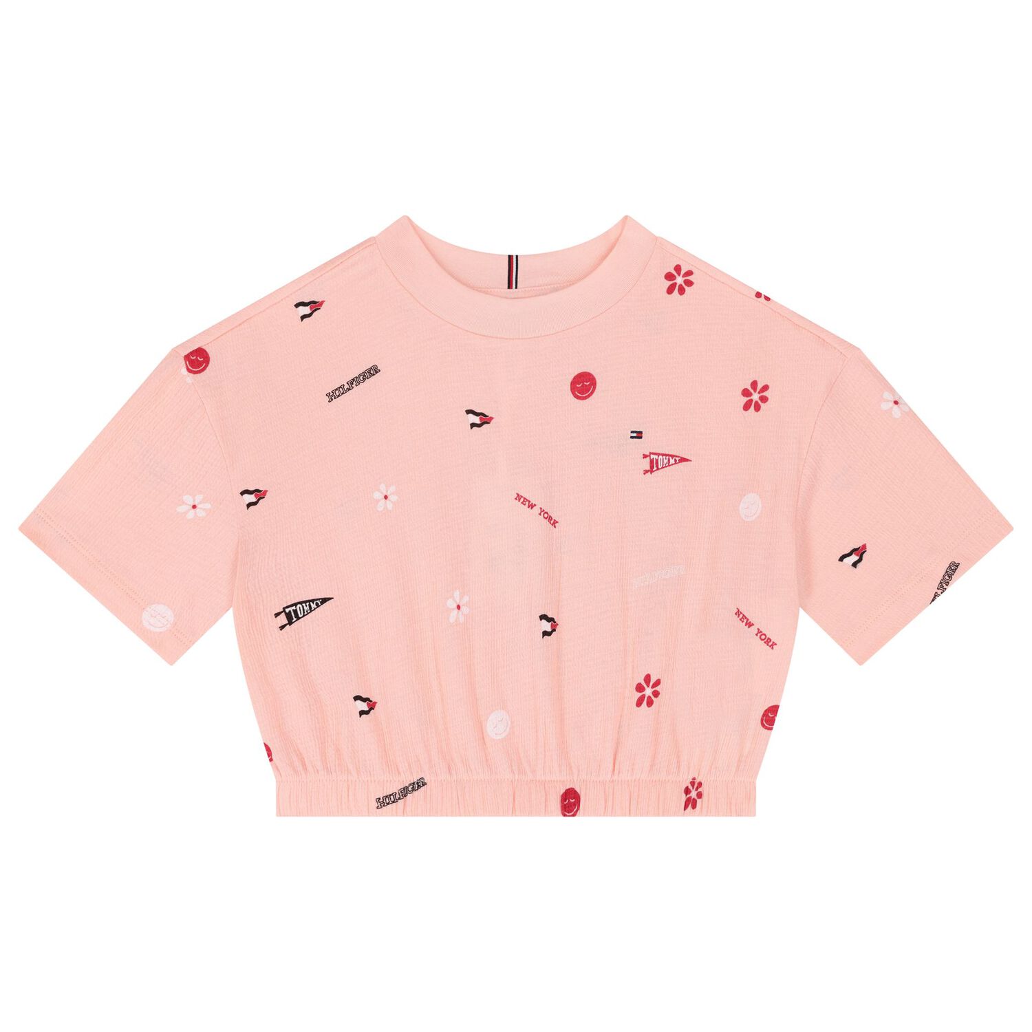 Girls Pink Logo Shorts Set, 1, hi-res image number null