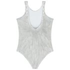 Girls Mini Me Silver Logo Swimsuit, 1, hi-res