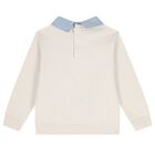 Boys Ivory & Blue Teddy Bear Logo Trousers Set, 1, hi-res