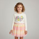 Girls Ivory Long Sleeve Top, 1, hi-res