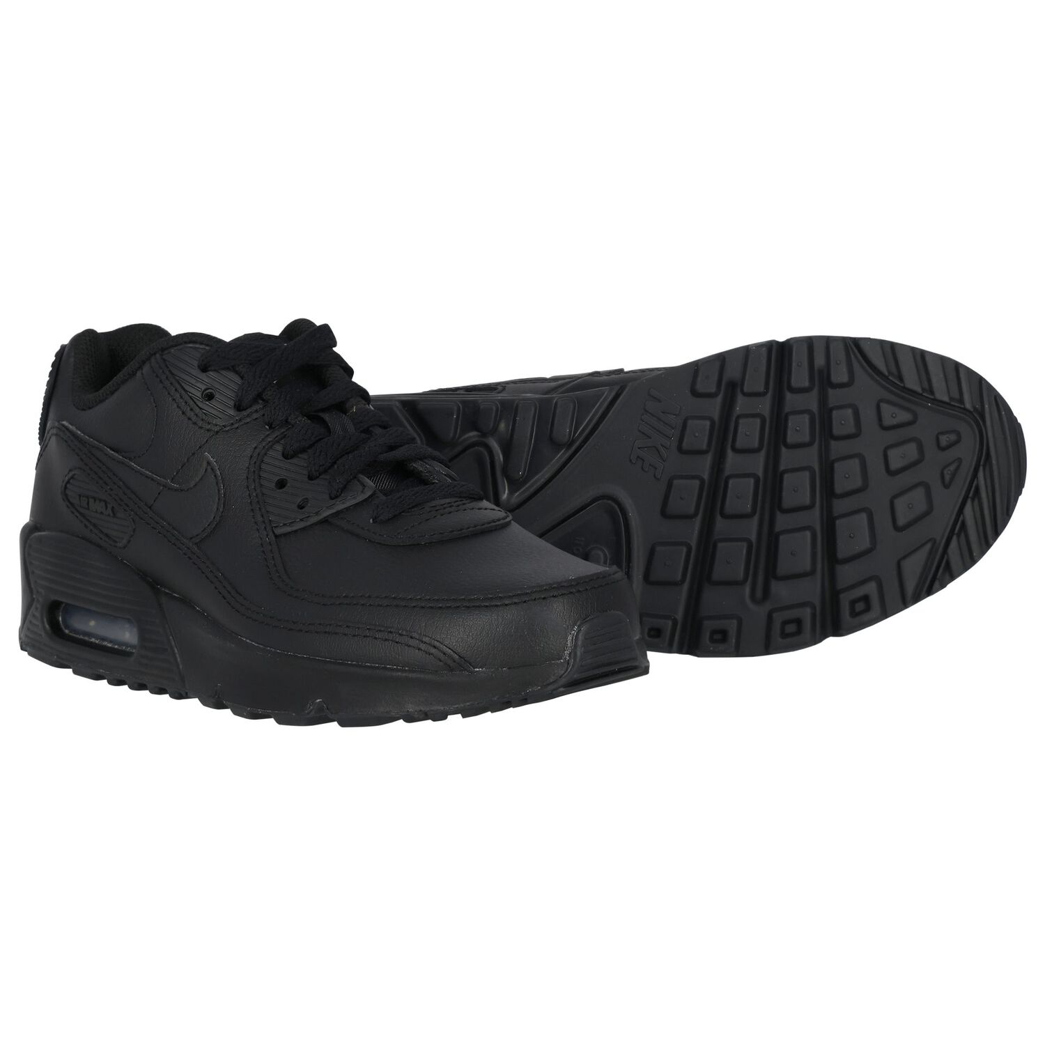 Black Nike Air Max 90 Trainers, 1, hi-res