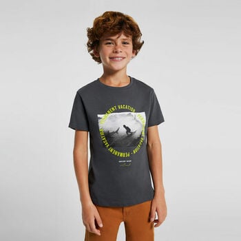Boys Beige & Grey T-Shirts ( 2-Pack )