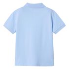 Boys Light Blue Logo Polo Shirt, 3, hi-res