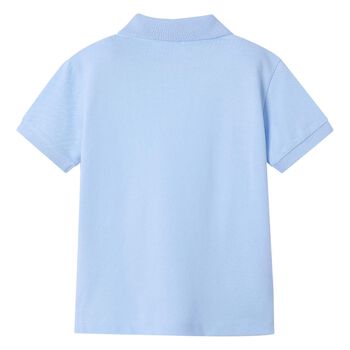 Boys Light Blue Logo Polo Shirt
