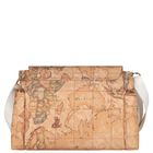 Beige & White Geo Map Baby Changing Bag, 1, hi-res