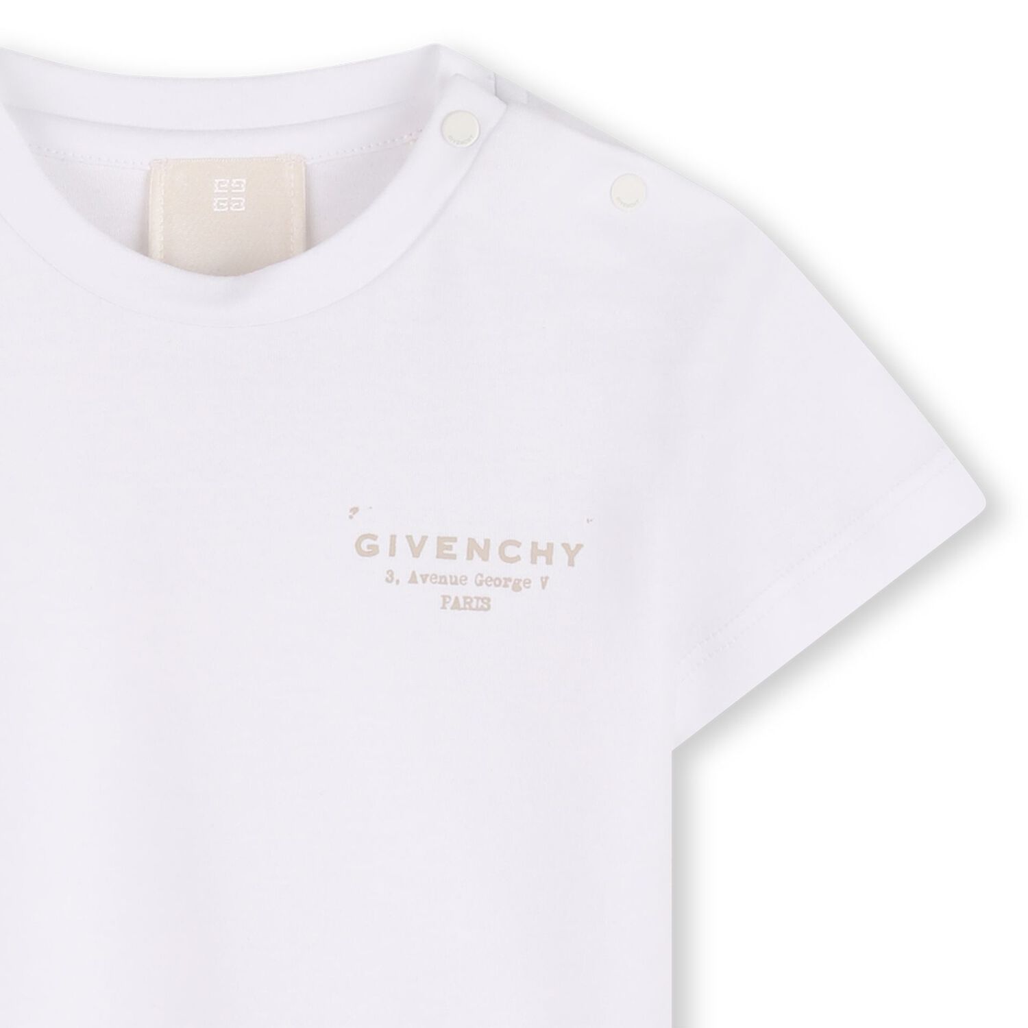 Younger Girls White Logo T-Shirt, 1, hi-res