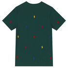 Boys Green Logo T-Shirt, 1, hi-res