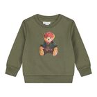 Baby Boys Green Polo Bear Logo Sweatshirt, 1, hi-res