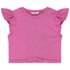 Girls Pink & Orange Zigzag Shorts Set, 2, hi-res