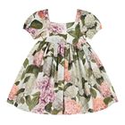 Baby Girls Pink & Green Floral Dress Set, 1, hi-res