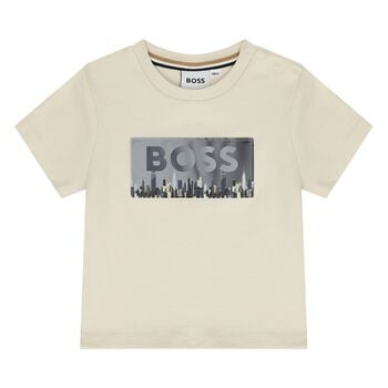 Younger Boys Ivory Logo T-Shirt